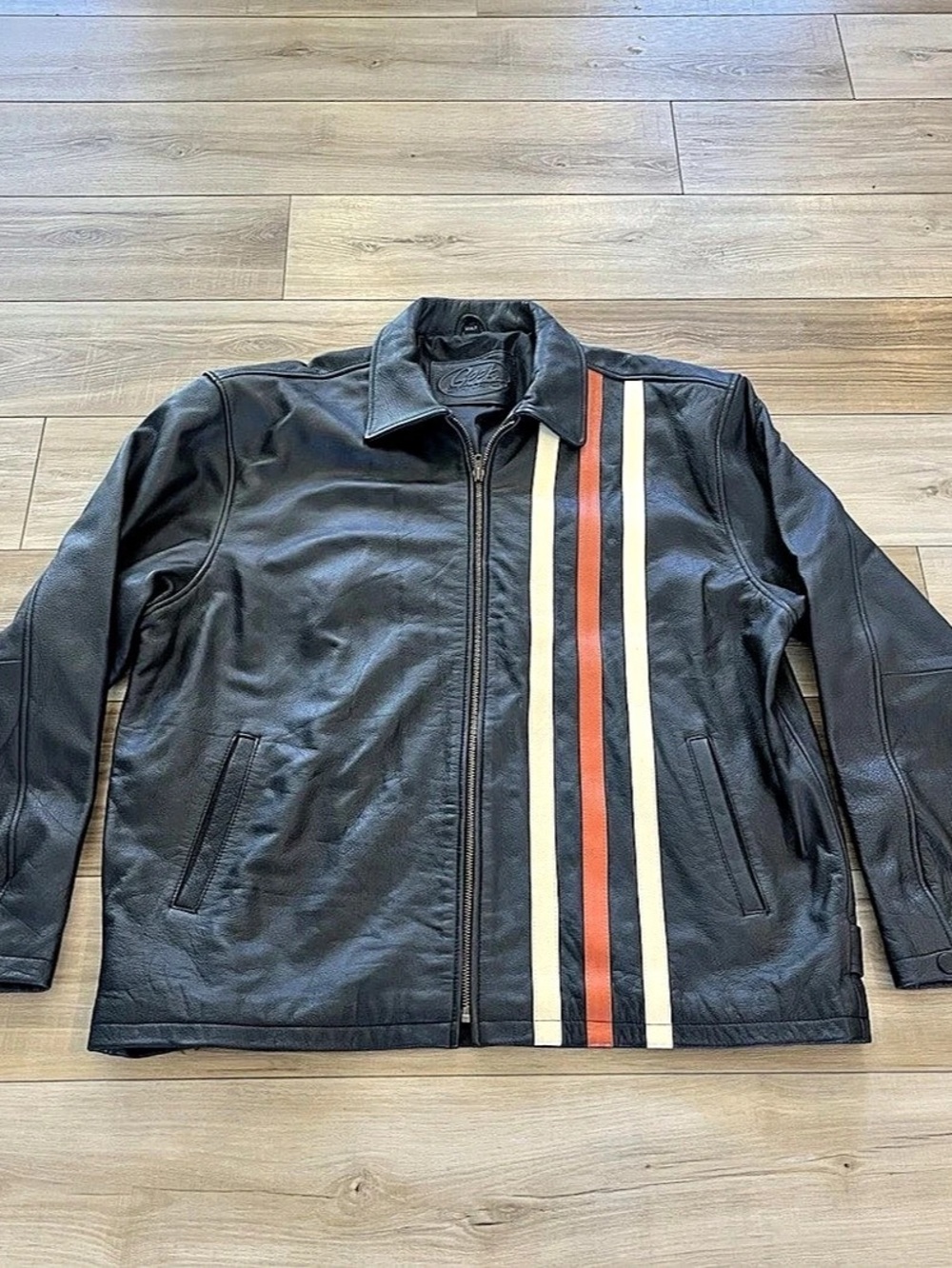 Geek Squad Color Block Leather-Look Jacket Size XXXL